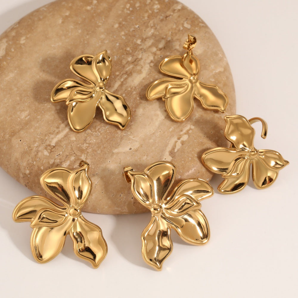 Ring Stainless Steel Flower Ring