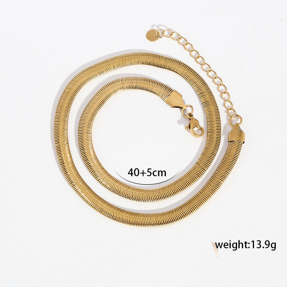 Gold Stainless Steel Chain Necklace