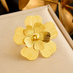 Ring #6 Stainless Steel Flower Ring