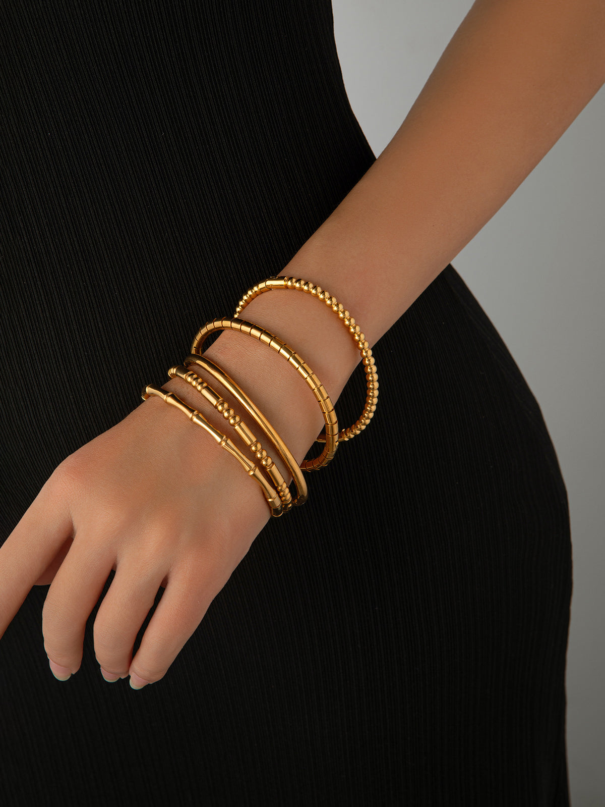 Bracelet 27# Titanium Steel Diamond Heart Bracelet