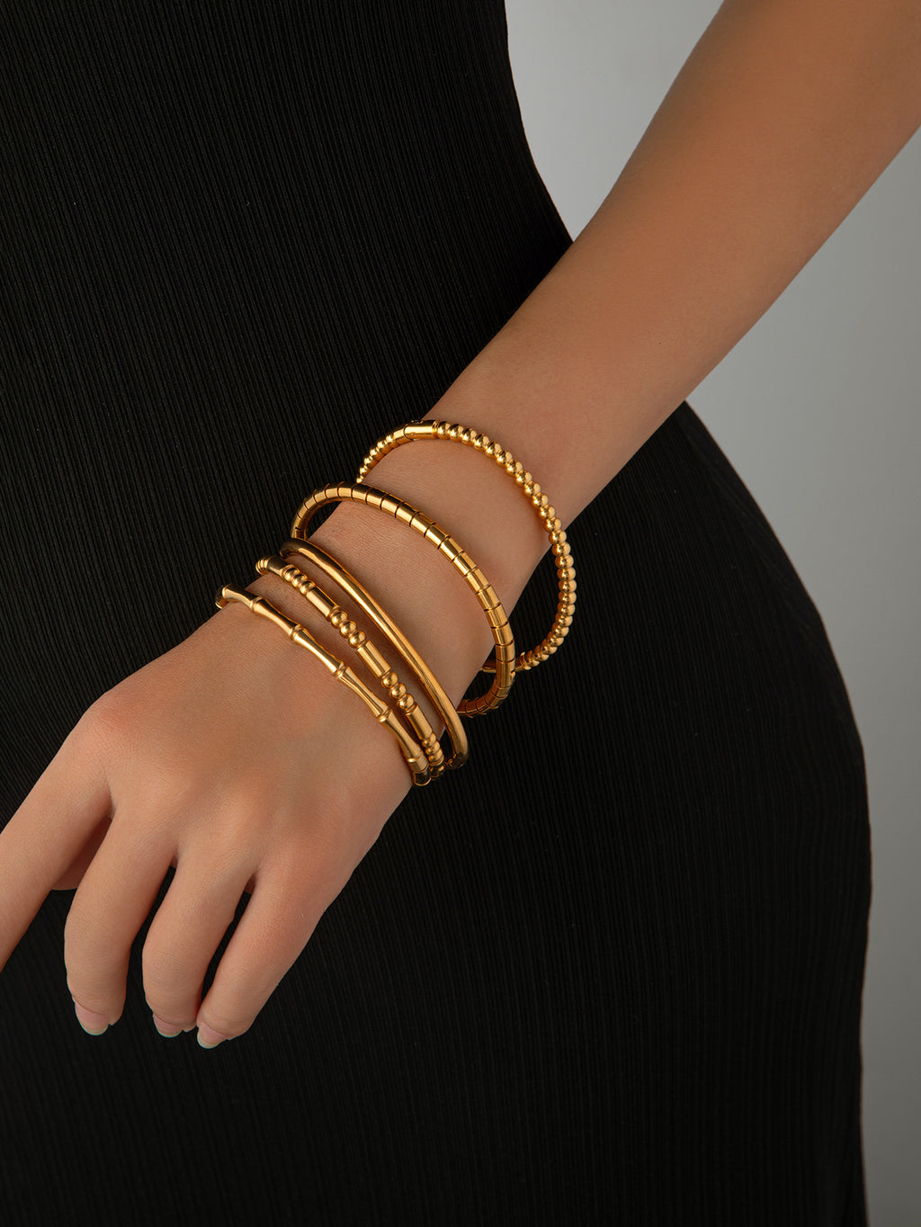 Bracelet 31# Titanium Steel Four-leaf Clover Bracelet With Diamonds