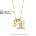 Girl Stainless Steel Heart Girl Necklace