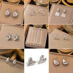 Gold Heart Hoop Earrings 304 Stainless Steel Heart Earrings