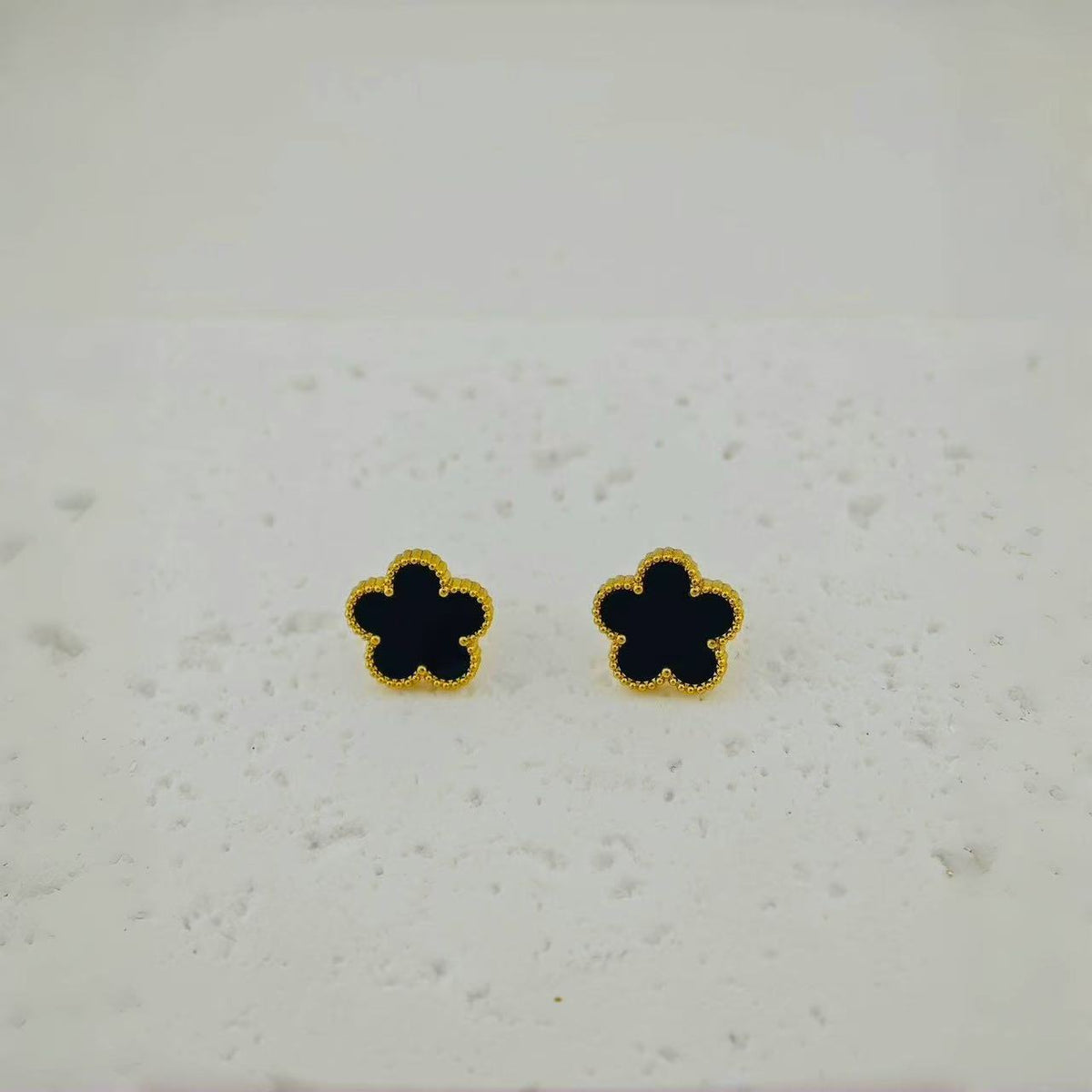 Yellow Necklace Stainless Steel Flower Necklace