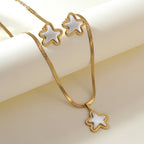 Necklace 304 Stainless Steel Pearl Heart Necklace
