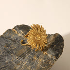 Ring Stainless Steel Flower Ring