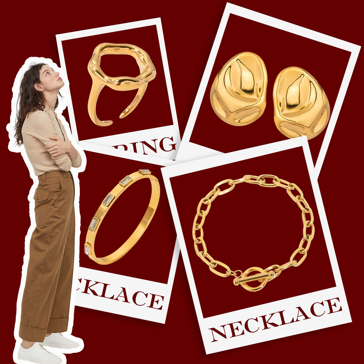 Earrings Stainless Steel Irregular Earrings