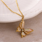 Necklace #2 304 Stainless Steel Butterfly Necklace