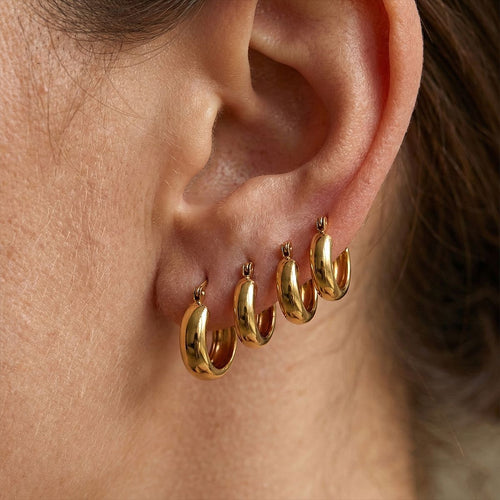 Earring #12 Titanium Steel Round Earrings