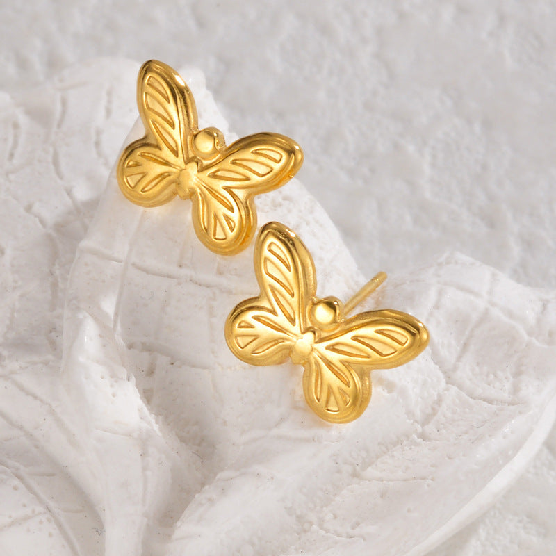 Butterfly Stainless Steel Butterfly Earrings