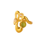 Ring #1 304 Stainless Steel Natural Stone Shaped Ring