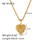 Fashion 2# Stainless Steel Diamond Love Necklace