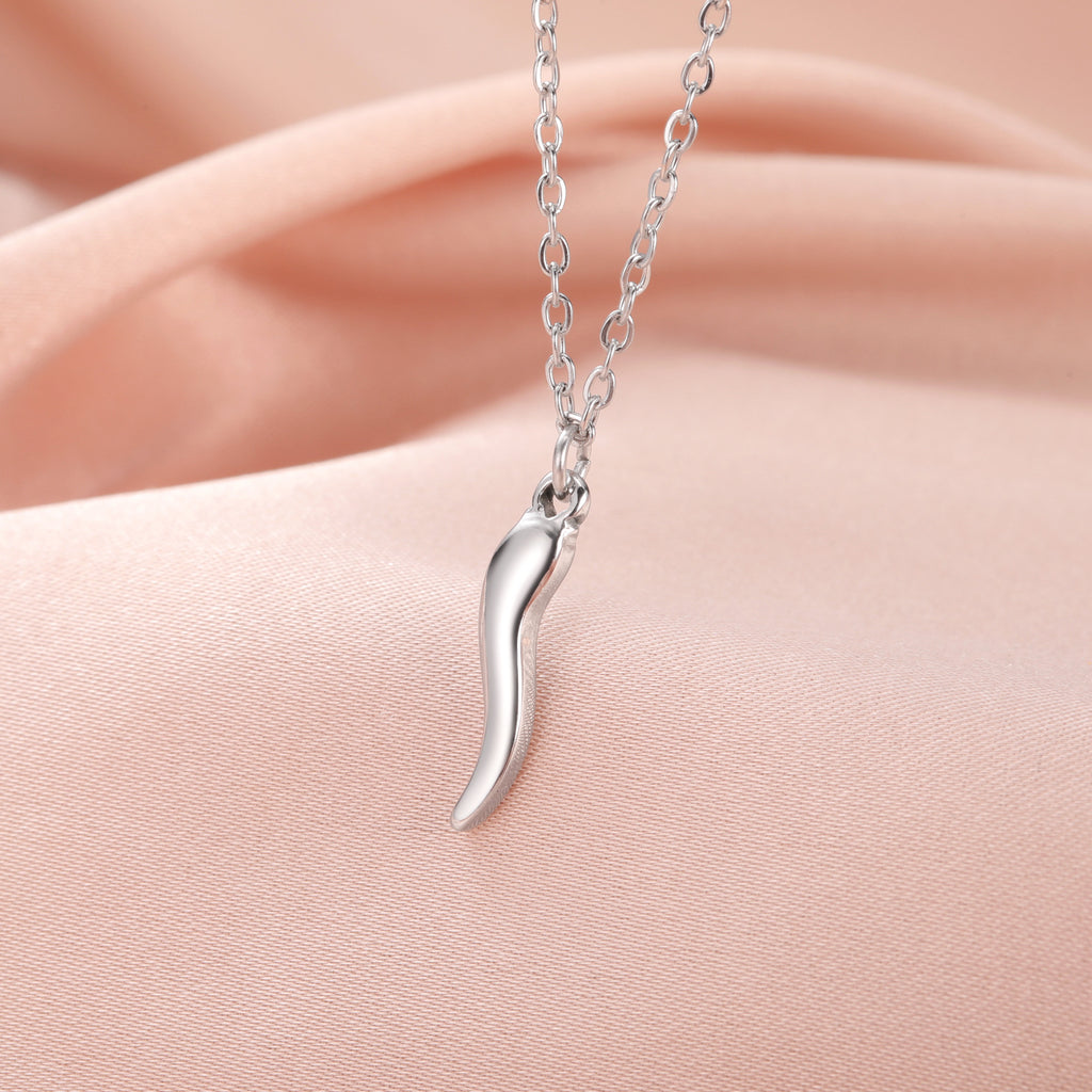 Fashion Steel Irregular Chili Pepper Stainless Steel Necklace
