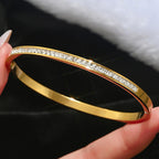 Bracelet 34# Titanium Steel Round Bracelet