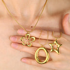 Pentagram Titanium Steel Five-pointed Star Necklace