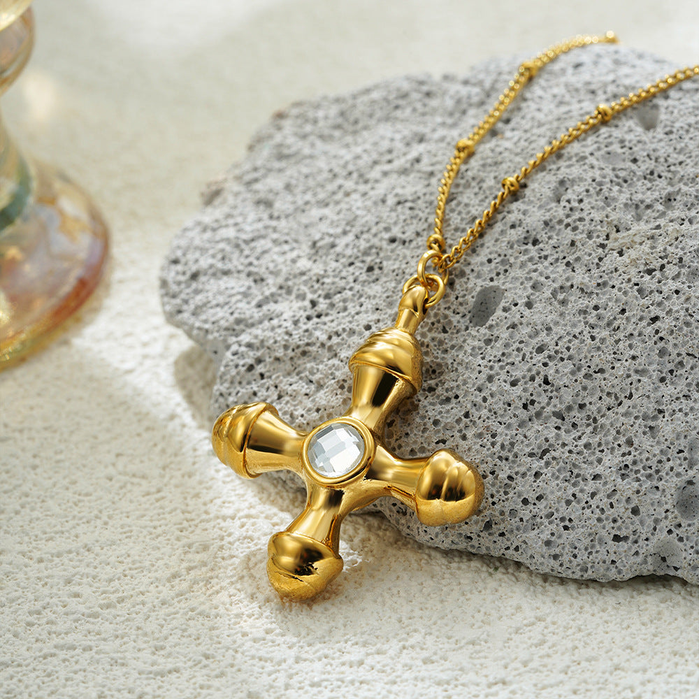 Stainless Steel Cross Large Stainless Steel Cross Necklace