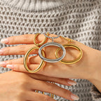 Necklace #3 Stainless Steel Openwork Oval Necklace