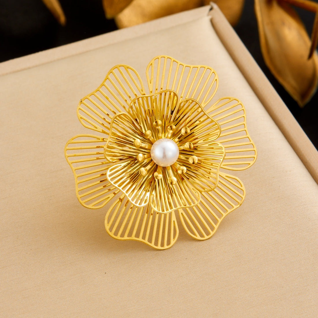 Ring #6 Stainless Steel Flower Ring