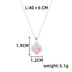 Necklace #3 Titanium Steel Diamond-encrusted Four-leaf Clover Necklace