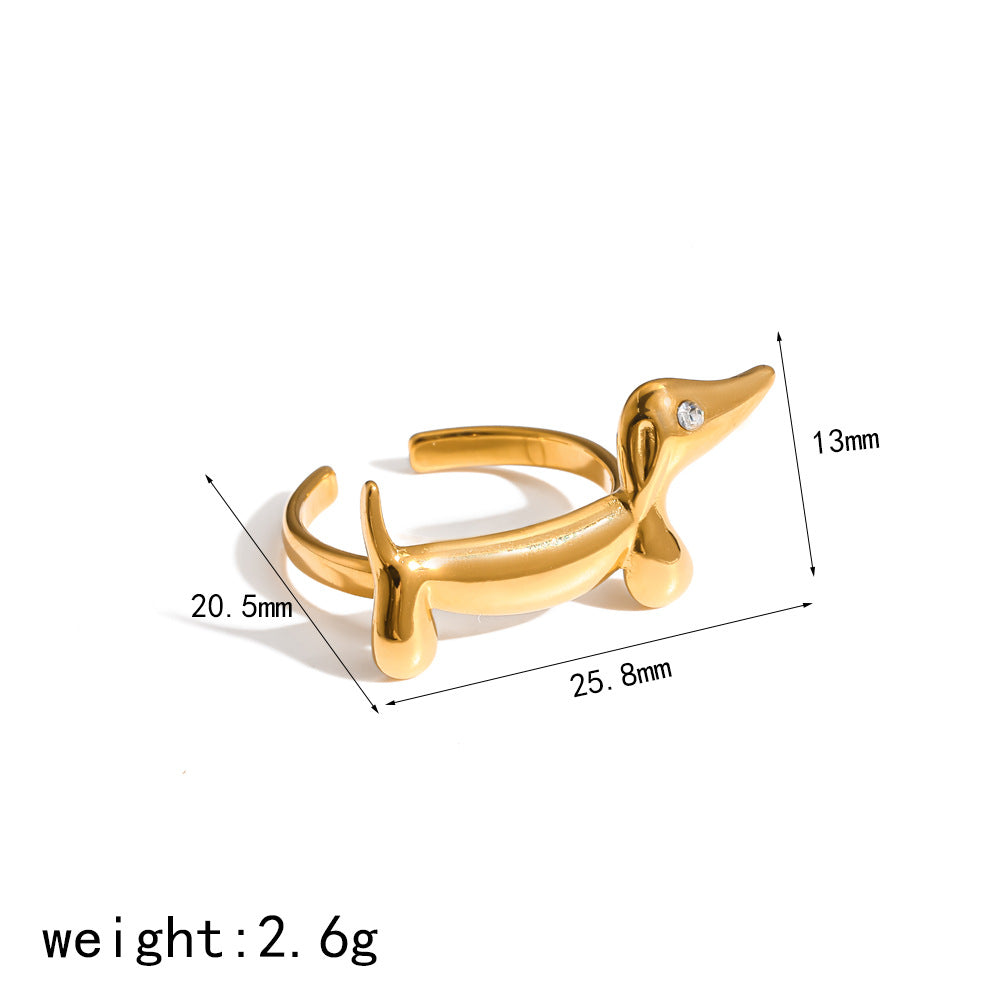 Ring #2 Stainless Steel Cat Ring