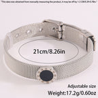 Silver Roman Shell Strap Stainless Steel Watch Straps And Bracelets
