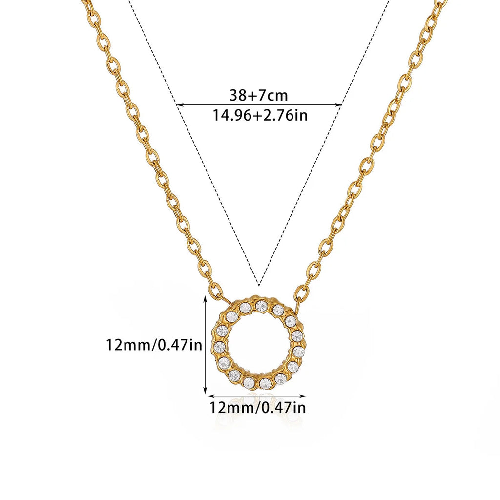 Necklace #1 304 Stainless Steel Round Necklace