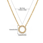 Necklace #1 304 Stainless Steel Round Necklace
