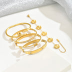 Bracelet 3# Stainless Steel Petal Bracelet