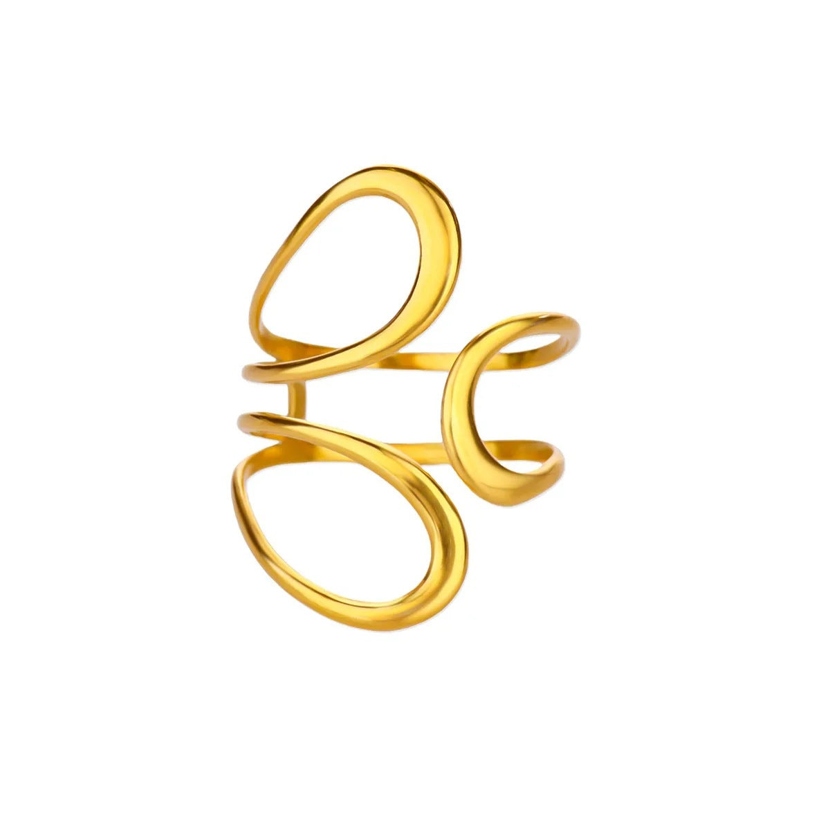 Ring #5 304 Stainless Steel Irregular Ring