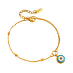Gold Stainless Steel Eye Anklet