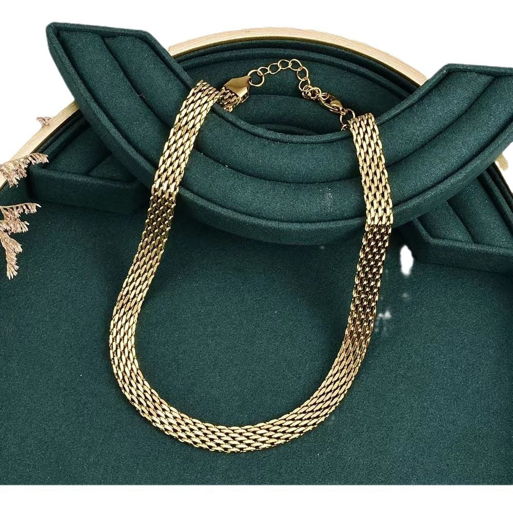 Necklace Titanium Steel Braided Necklace