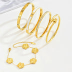 Bracelet 3# Stainless Steel Petal Bracelet