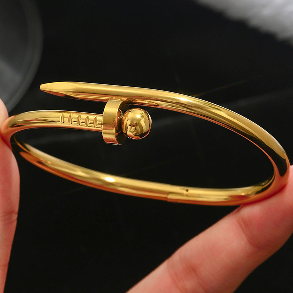 Bracelet 3# Stainless Steel Petal Bracelet