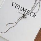 Liquid metal irregular love necklace
