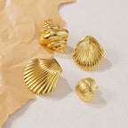 Earrings 81# Stainless Steel Petal Earrings