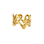 Ring #5 304 Stainless Steel Irregular Ring