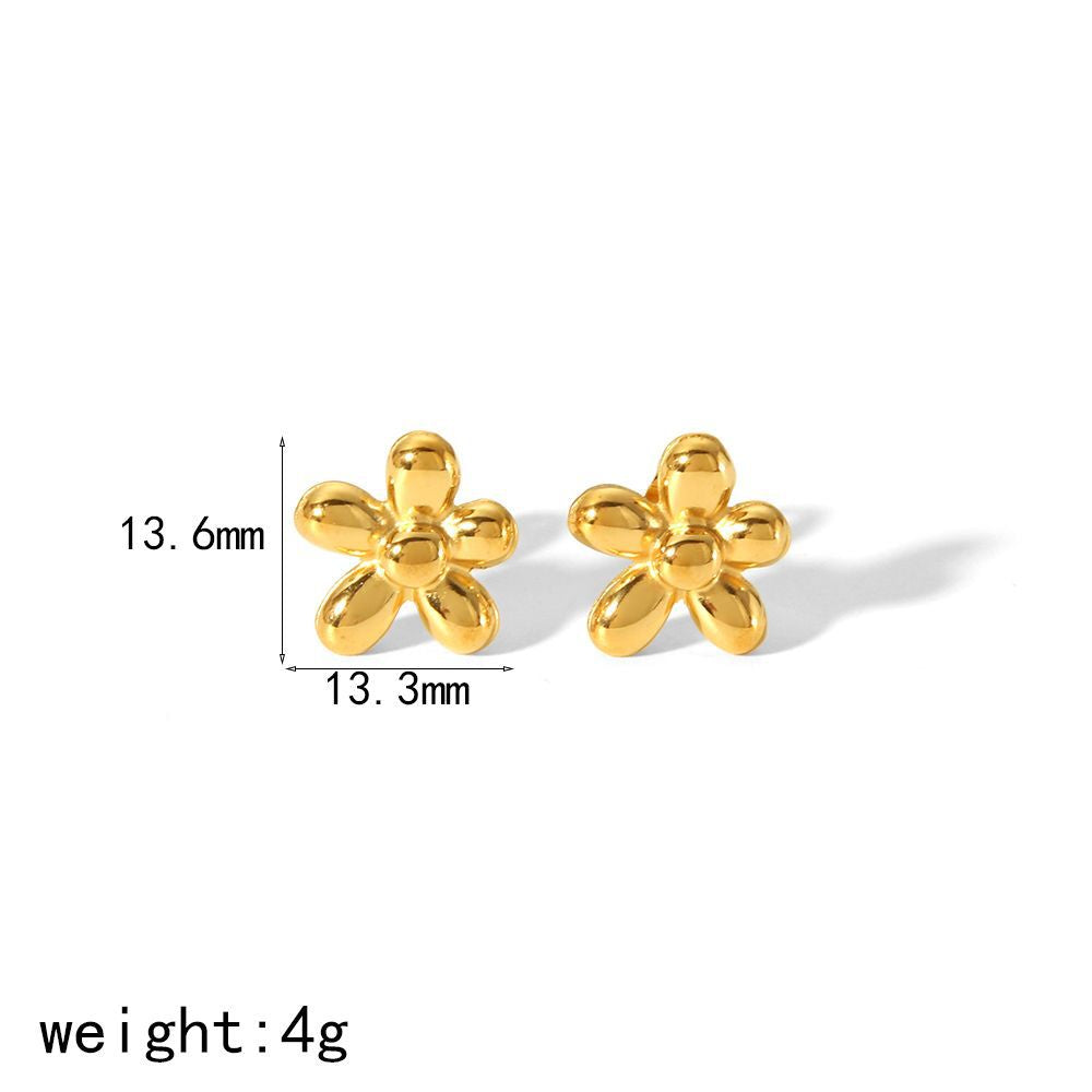 Fashion 1# Stainless Steel Geometric Earrings