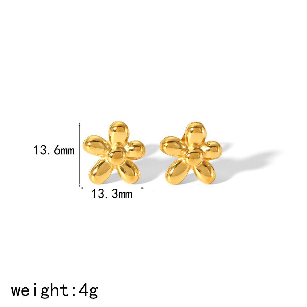 Fashion 14# Stainless Steel Geometric Earrings