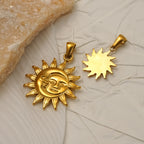 Necklace 2 Metal Sun Necklace