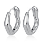 Gold Stainless Steel Irregular Earrings