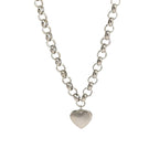 8mm Round Bead Necklace In Gold Titanium Steel Bead Necklace