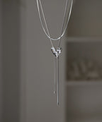 Liquid metal irregular love necklace