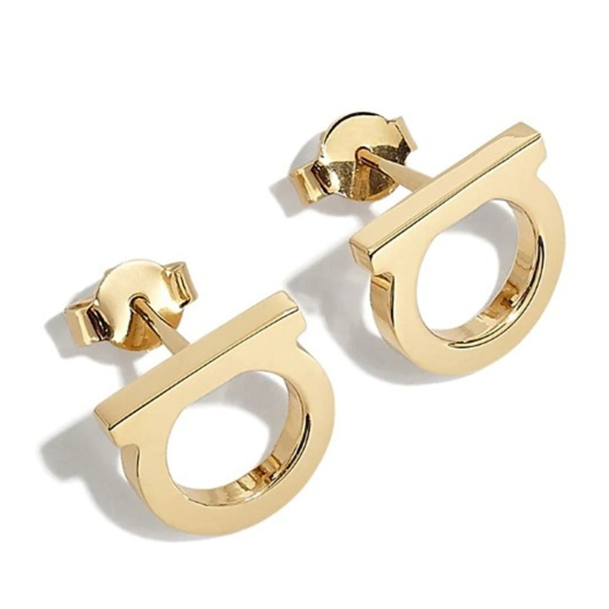 Fashion Steel Color Stainless Steel Geometric Ears