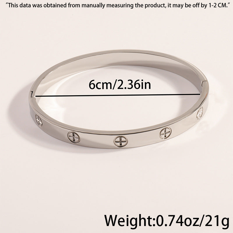 Gold Cross Bracelet Titanium Steel Cross Bracelet