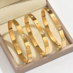 Bracelet 92# Stainless Steel Diamond Heart Bracelet