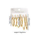 Rotating Round Earrings Large Hoop Heart Star Stainless Steel Earrings
