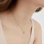Fashion Red Heart Necklace Titanium Steel Heart Necklace