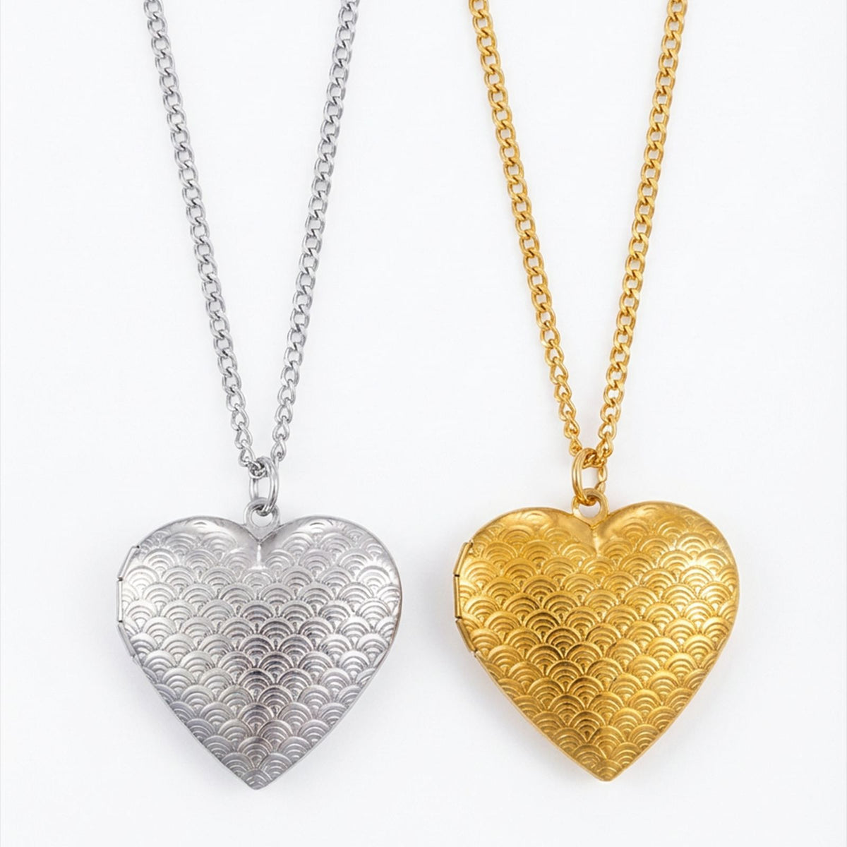 Gold Stainless Steel Heart Necklace