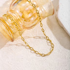 Gold Necklace Titanium Steel Chain Necklace