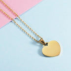 Fashion Steel Color (mp047) Titanium Steel Love Necklace
